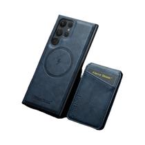 Capa Carteira Magnética de Couro 2 em 1 para Samsung S24/S23/S22 Ultra/Plus/FE