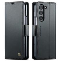 Capa Carteira Magnética De Couro PU Antichoque Com Porta-Cartões Para Samsung Galaxy Z Fold 7 6 5