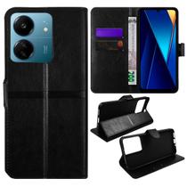 Capa Carteira material sintético Preto Compativel Para Xiaomi Poco C65 Tela 6.74 - Cell In Power25 Capa Carteira material sintético Preto Compativel Para Xiaomi Poco C65 Tela 6.74 - Cell In Power25