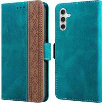 Capa Carteira MEUPZZK para Samsung Galaxy A14 5G - Verde Água