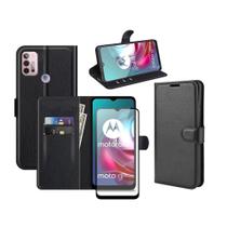 Capa Carteira Motorola Moto G10/G30 + Película de Vidro 3d 5d - Império das capas