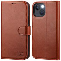 Capa Carteira OCASE para iPhone 13 (6.1", 2021) - Marrom