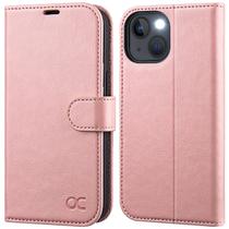 Capa Carteira OCASE para iPhone 14 (6.1", 2022) - Rosa