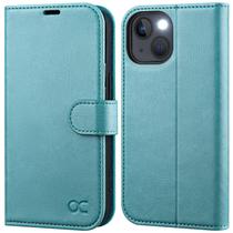 Capa Carteira OCASE para iPhone 14 (6.1", 2022) - Verde Menta