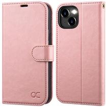Capa Carteira OCASE para iPhone 15 (6.1", 2023) - Rosa