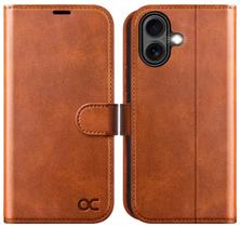 Capa Carteira OCASE para iPhone 16 (6.1", 2024) - Marrom