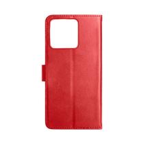 Capa Carteira P/ Motorola Edge 70 Capinha Estojo Protetora Cor:Vermelho
