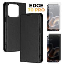 Capa Carteira P/ Motorola Edge 70 Pro + Película Hidrogel / Gel Privativo Capinha Estojo Cor:PretoVariação:Capa + Pelíc Capa Carteira P/ Motorola Edge 70 Pro + Película Hidrogel / Gel Privativo Capinha Estojo Cor:PretoVariação:Capa + Pelíc
