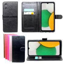 Capa Carteira Para Galaxy A03 Core + Pelicula Privacidade