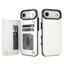 Capa Carteira para iPhone Air em Couro PU Branco Wefor Capa Carteira para iPhone Air em Couro PU Branco Wefor