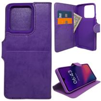 Capa Carteira para Motorola Edge 60 Neo (Tela de 6.36) Capinha Case Cor:Roxo
