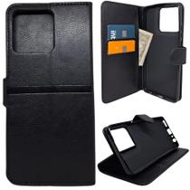 Capa Carteira para Motorola G56 (Tela de 6.72) Capinha Case Cor:Preto