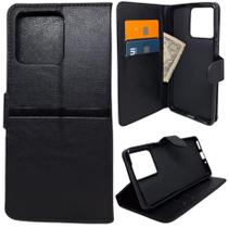 Capa Carteira para Motorola G86 (Tela de 6.67) Capinha Case Cor:Preto