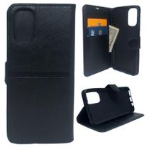 Capa Carteira Para Motorola Moto G41 - Capinha Preta