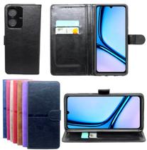 Capa Carteira Para Realme Note 60 + Pelicula Privacidade