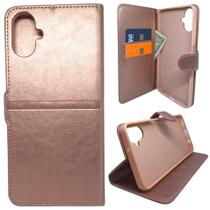 Capa Carteira Para Samsung A06 (Tela de 6.7) Capinha Case Cor:Rose
