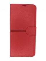 Capa Carteira Para Samsung A12 / M12 - Cor: Vermelha - Ramos Shop