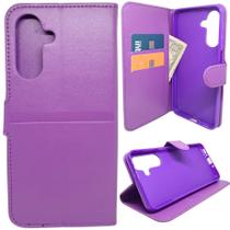Capa Carteira para Samsung A36 (Tela de 6.7) Capinha Case Cor:Roxo