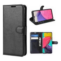 Capa Carteira Para Samsung Galaxy na Preta M53 (5G)