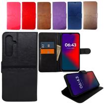 Capa Carteira Para Samsung S26 Plus - Capinha Case Cor:Marrom
