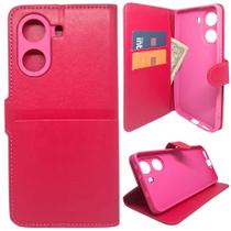 Capa Carteira para Xiaomi Poco X7 Pro (Tela de 6.67) Capinha Case Cor:Rosa