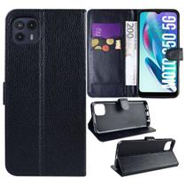 Capa Carteira + Película De Câmera Para Moto G50 5G XT2149 - Cell in Power25