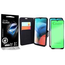 Capa Carteira + Película De CERÂMICA Moto E7 6.5 XT2095 - Cell In Power25 Capa Carteira + Película De CERÂMICA Moto E7 6.5 XT2095 - Cell In Power25