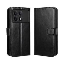 Capa Carteira + Película De Hidrogel Para Xiaomi Poco F6 Pro