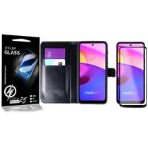 Capa Carteira + Película De Vidro 3D Para Moto E40 XT2159 - Cell In Power25 Capa Carteira + Película De Vidro 3D Para Moto E40 XT2159 - Cell In Power25