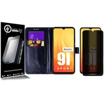 Capa carteira + PelícULA Privacidade Compatível Redmi 9I Sport 6.53 - Cell In Power25 Capa carteira + PelícULA Privacidade Compatível Redmi 9I Sport 6.53 - Cell In Power25