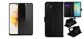 Capa Carteira + Película Privativa Vidro Para Samsung Galaxy A57 5g