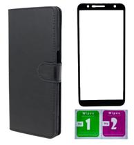 Capa Carteira + Pelicula Vidro 3d Para Galaxy J4 Plus Core Capa Carteira + Pelicula Vidro 3d Para Galaxy J4 Plus Core