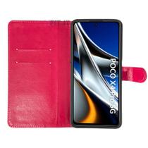 Capa Carteira Pink Porta Cartões Compatível com Poco M4 Pro 5G