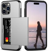 Capa Carteira Porta Cartão Embutido para o iPhone 14 Pro / 14 Pro Max