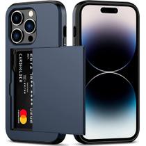 Capa Carteira Porta Cartão Embutido para o iPhone 15 / 15 Pro / 15 Pro Max