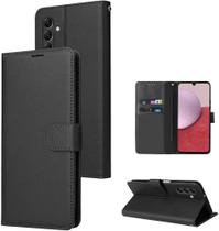 Capa Carteira Preta + Capa Transparente Anti Impacto Para Samsung Galaxy A14 5G Capa Carteira Preta + Capa Transparente Anti Impacto Para Samsung Galaxy A14 5G