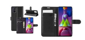 Capa Carteira (PRETA) Flip Antishock Porta Cartão Samsung Galaxy M51 - DVACESSORIOS