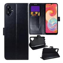 Capa Carteira Preta P/ Samsung Galaxy A04E