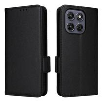 Capa Carteira Preta para Motorola Moto G77 / Moto G67 Estojo Flip