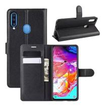 CAPA CARTEIRA SAMSUNG A20s - Preto