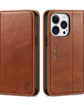 Capa Carteira SHIELDON de Couro Genuíno para iPhone 13 Pro 5G