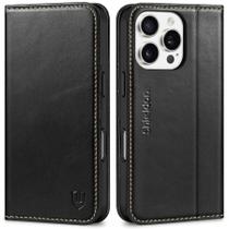 Capa Carteira SHIELDON para iPhone 16 Pro (2024) - Couro Genuíno Capa Carteira SHIELDON para iPhone 16 Pro (2024) - Couro Genuíno