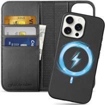 Capa Carteira SHIELDON para iPhone 16 Pro Max (6.9") - Couro Genuíno