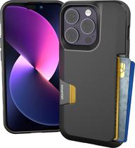 Capa Carteira Smartish Wallet Slayer Vol. 1 para iPhone 14 Pro - Preta