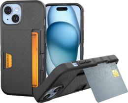 Capa Carteira Smartish Wallet Slayer Vol. 2 para iPhone 15 - Preta