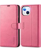 Capa Carteira TUCCH para iPhone 13 (6.1", 2021) - Rosa Choque