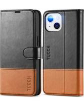 Capa Carteira TUCCH para iPhone 13 (6,1") - 3 Compartimentos para Cartões - Preta Capa Carteira TUCCH para iPhone 13 (6,1") - 3 Compartimentos para Cartões - Preta