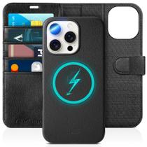 Capa Carteira TUCCH para iPhone 16 Pro Max com Bloqueio RFID