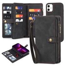 Capa Carteira TwoHead para iPhone 11 - Preta com Porta-Cartões Capa Carteira TwoHead para iPhone 11 - Preta com Porta-Cartões