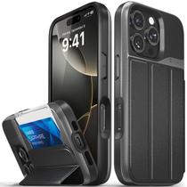 Capa Carteira VENA Commute para iPhone 16 Pro - Com Porta-Cartões Preta Capa Carteira VENA Commute para iPhone 16 Pro - Com Porta-Cartões Preta